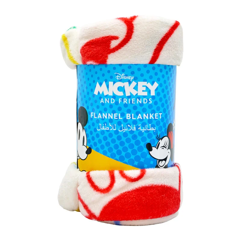 Disney  Disney Mickey Flannel Blanket 150X200 cm  | Best Price UAE